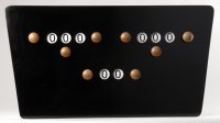 visual Zwart scorebord 2 spelers vlinder product