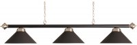 visual biljartlamp stang met 3 kappen mat zwart product