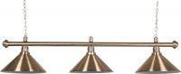 BRUSHED COPPER 3 SHADE LAMP